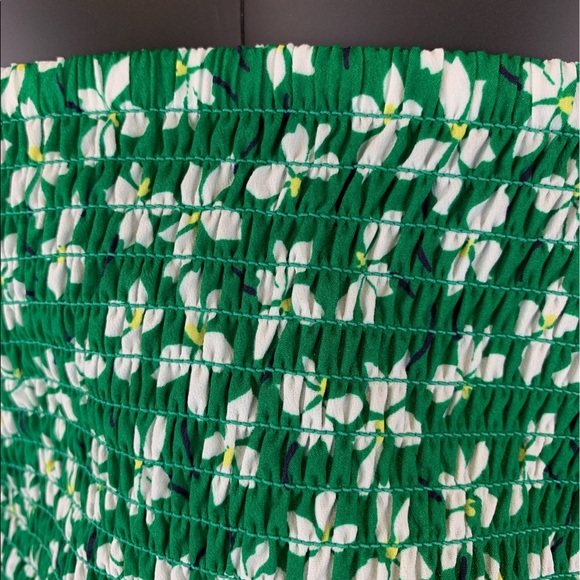 ELIZA J Floral Faux Wrap High/Low Midi Dress Green White Women's Size 18 - Picture 4 of 15